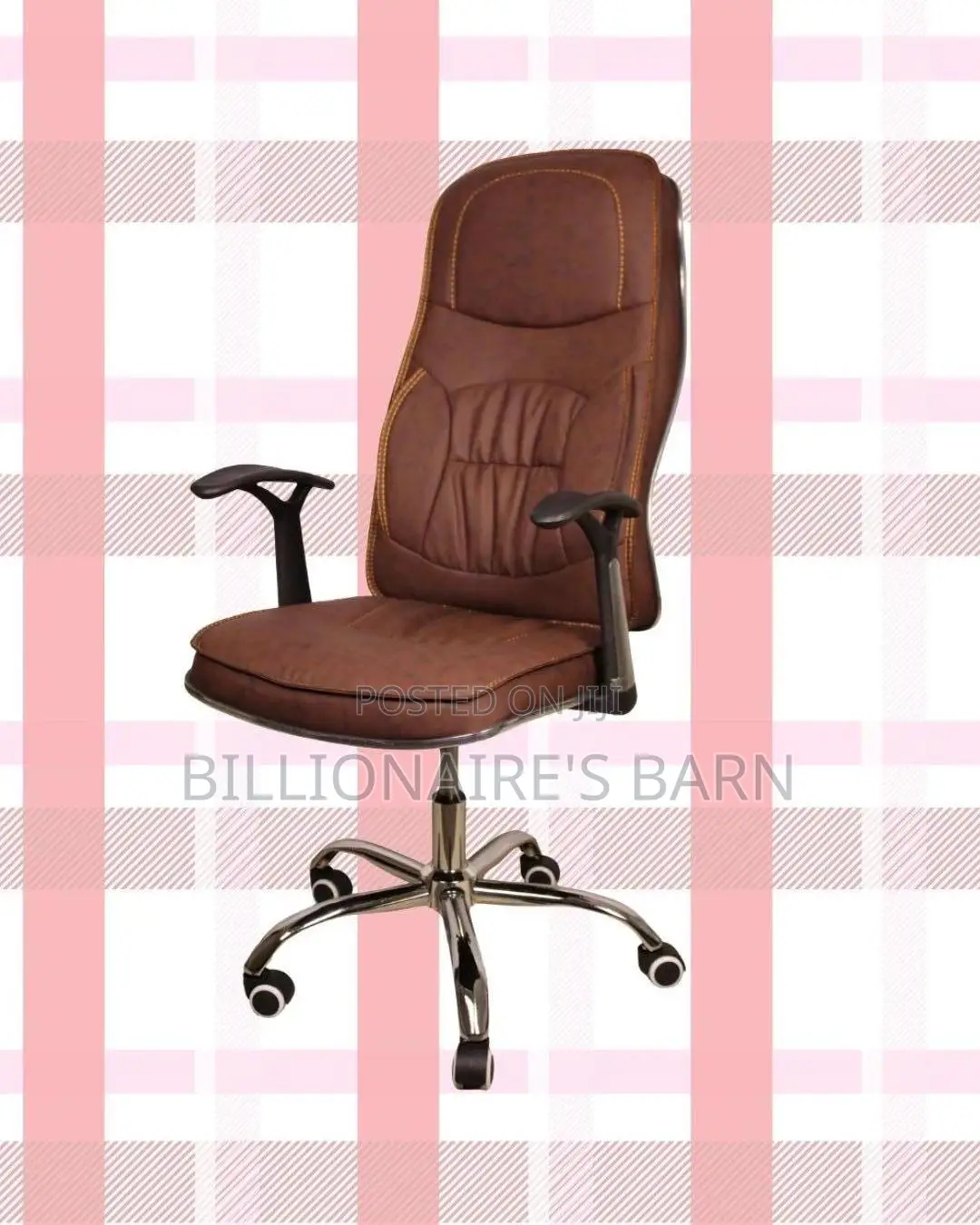 Swivel Leather Chair Compact — Office | Same-day Delivery Available