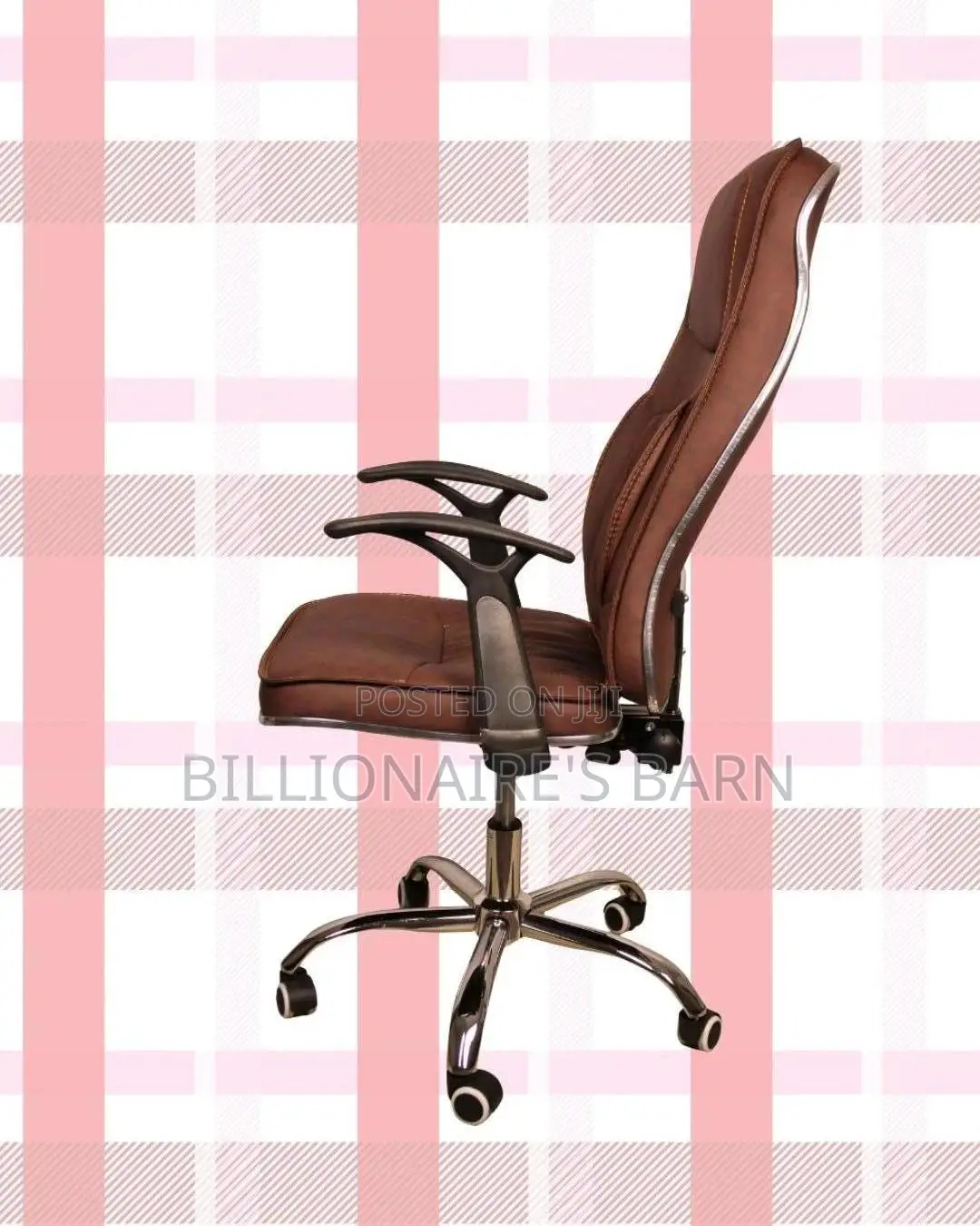 Swivel Leather Chair Compact — Office | Same-day Delivery Available