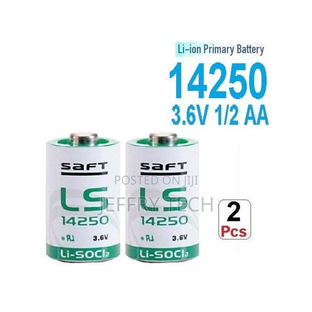 Saft 2 Batteries 3.6v Lithium Li-Soci2 Ls 14250 Battery Size 1/2 Aa