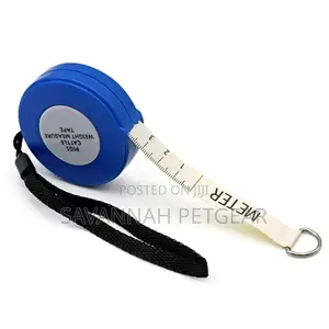Animal Weight Tape for Cows, Pigs Etc Size: 250cm/ 1000kg