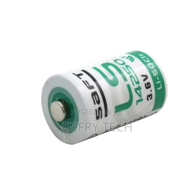 Saft 2 Batteries 3.6v Lithium Li-Soci2 Ls 14250 Battery Size 1/2 Aa