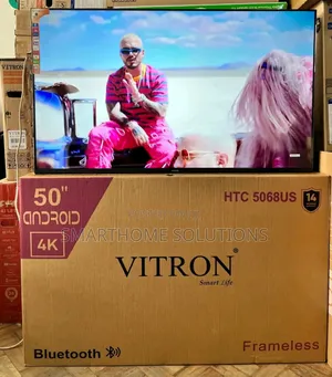 Vitron 50 Inches Smart Android Frameless Tv With Ultra Hd