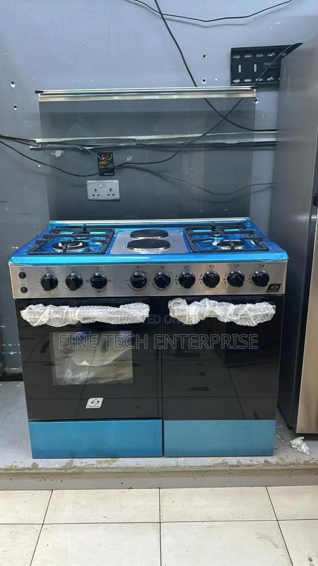 60*90 Starworth 4+2 Standing Cooker With Gas Compartment