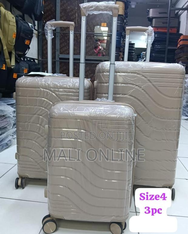 3-Piece Suitcase Set 27-Inch Luggage Trolley Abs Travel Bags - thumbnail 2