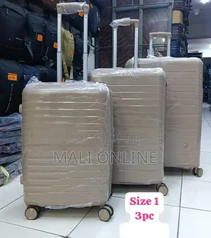 3-Piece Luggage Set 30-Inch Spinner Suitcase Abs Travel Trolley Bags