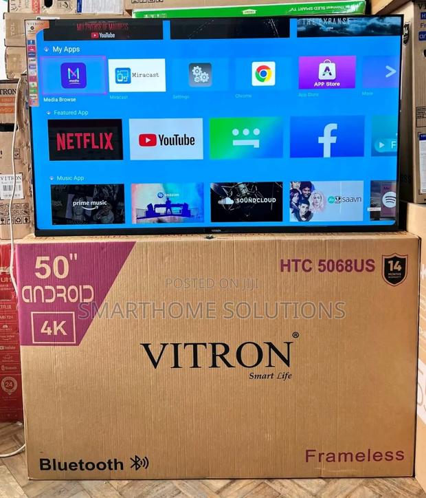 Vitron 50 Inch Smart Android Led Tv Htc5068us -
