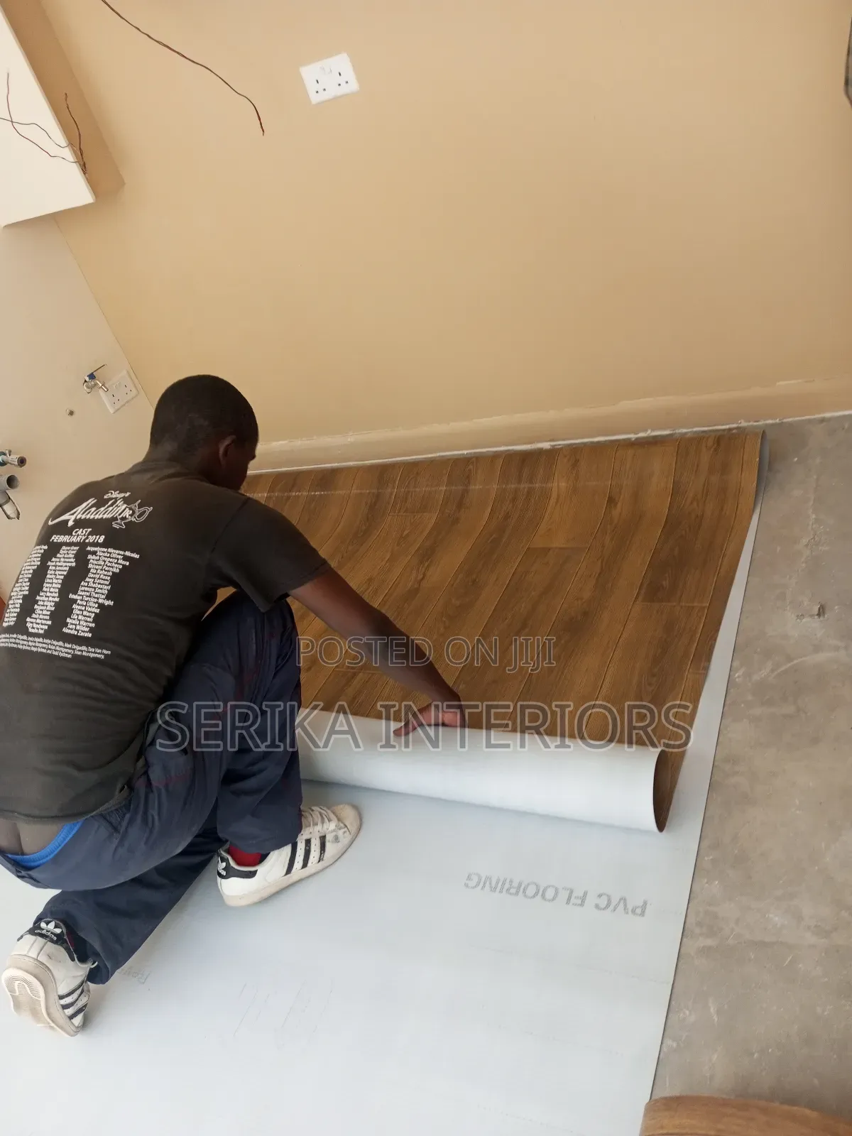 Restaurant Mkeka Ya Mbao Vinyl Flooring Environmental Friendly