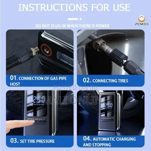 Portable Electric Tire Inflator Air Pump Compressor Handheld Pump