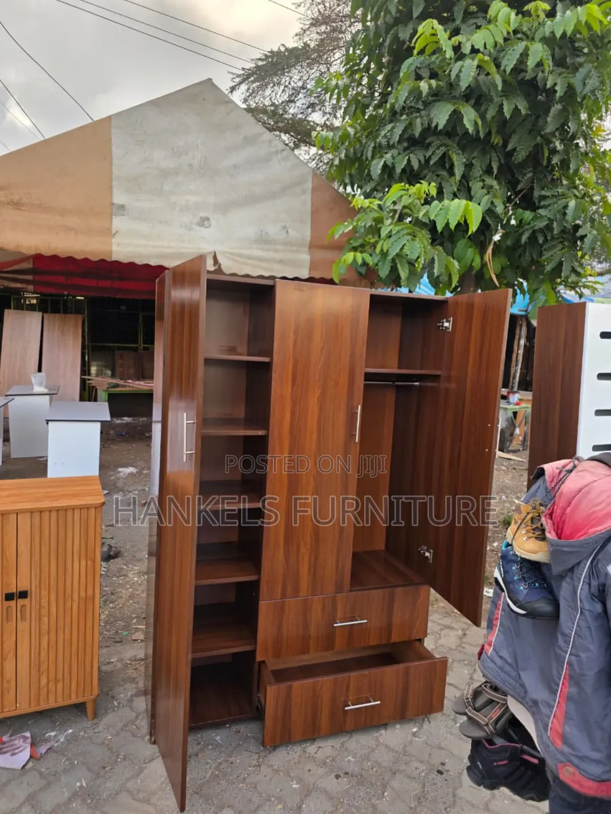 Quality 3-Door MDF Wardrobe – Strong Spacious
