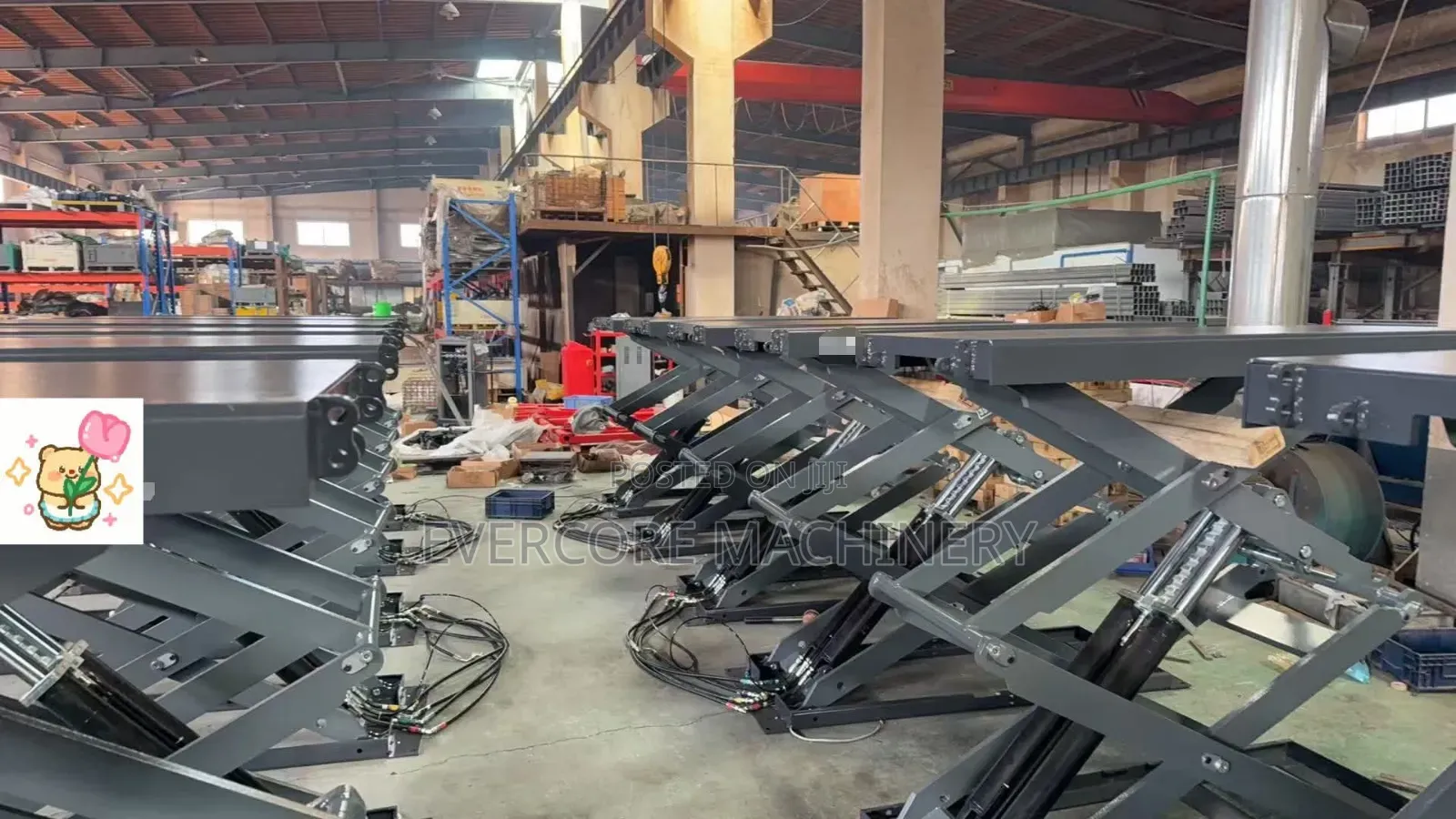 Ccommercial Hydroelectric 4tonne Car Scissor Lift 1.9m Rise.