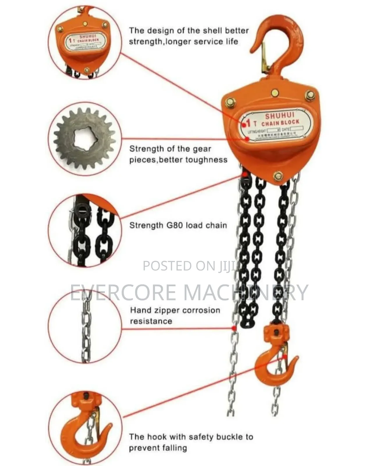 Commercial Chain Block Tool Available From 3tonne,5tonne and 10 Tonne.