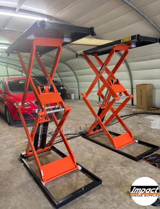 Heavy Duty Car Scissor Lift Machine High Rise 1.9m Lift - main view