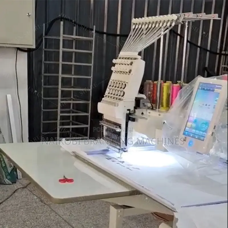 Single Head 12 Needle Embroidery Machine - Reliable Industrial Grade