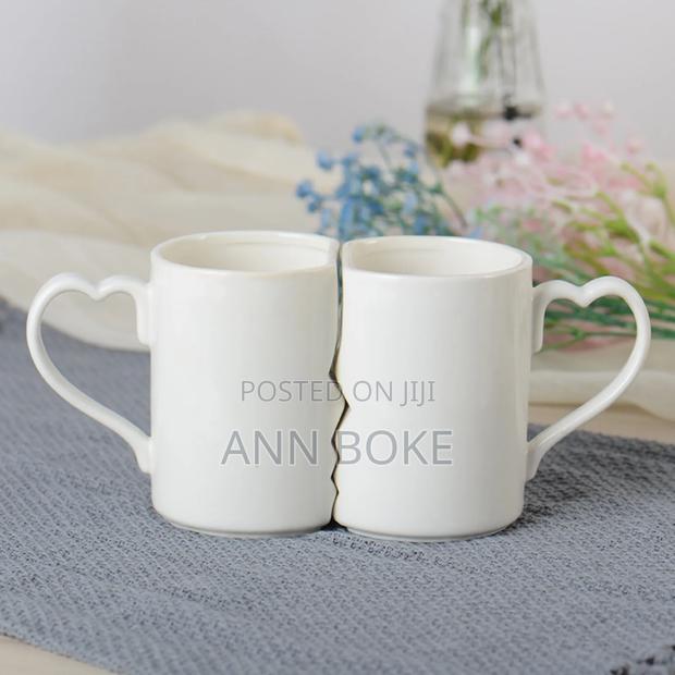 *Love Handle Ceramic Cups at - Per Set of 6* - main view