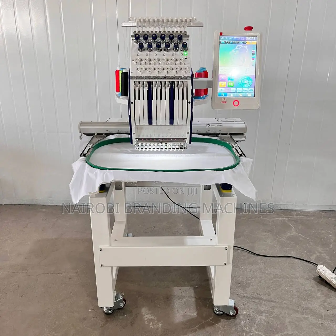 Single Head 9/12/15 Needle Embroidery Machine High-Speed 1000/1200 RPM