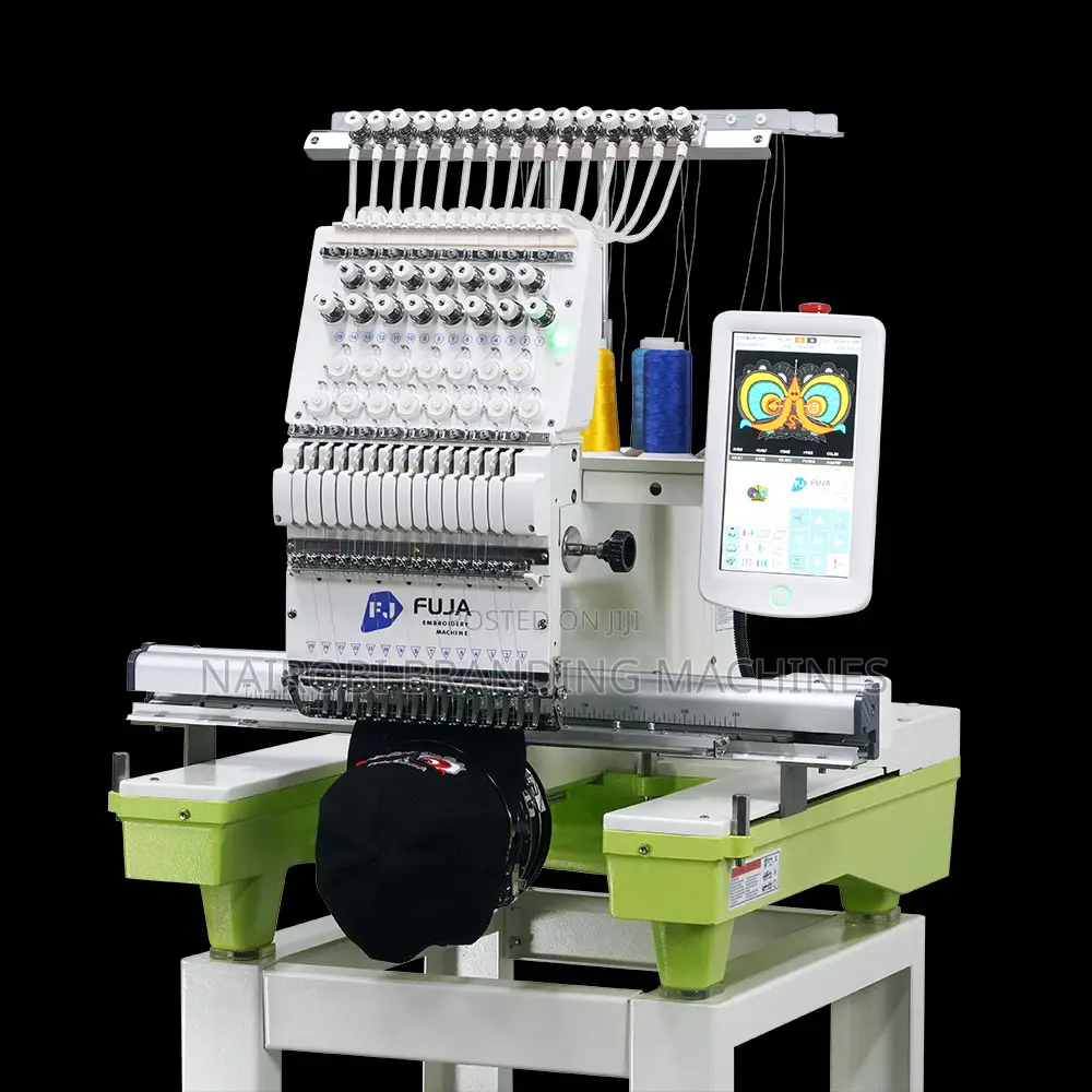 Single Head Embroidery Machine With 9/12 Needles for Business and Home