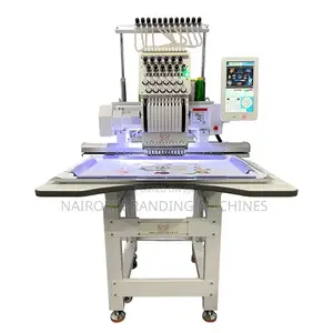Industrial Single Head 12/15 Needles Hat T Shirt Embroidery Machine