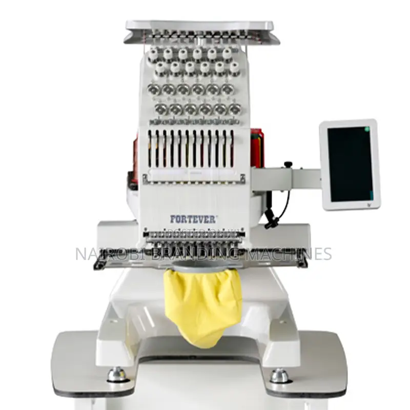 Flat Embroidery Single Head Embroidery Machine for Cap Logo Tshirt