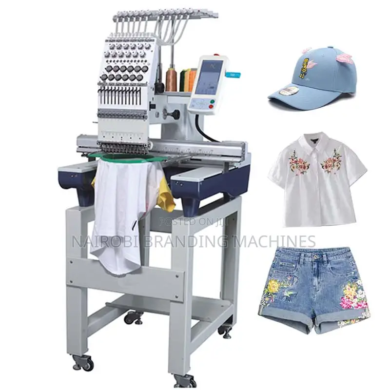 Home Industrial Embroidery Sewing Machine Single 1 Head Embroidery
