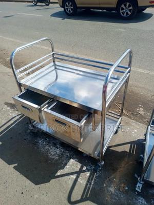 Stainless Steel Kitchen Trolley - thumbnail 2