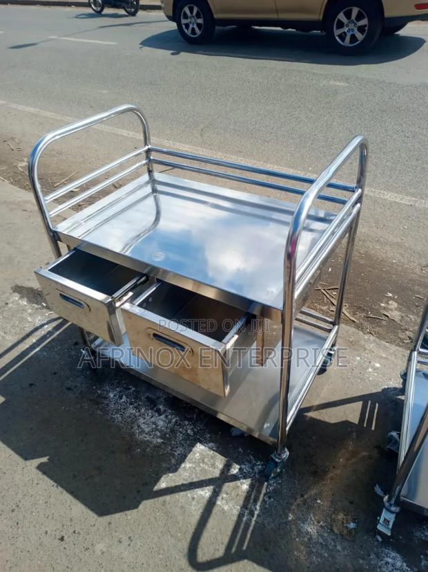 Stainless Steel Kitchen Trolley - main view