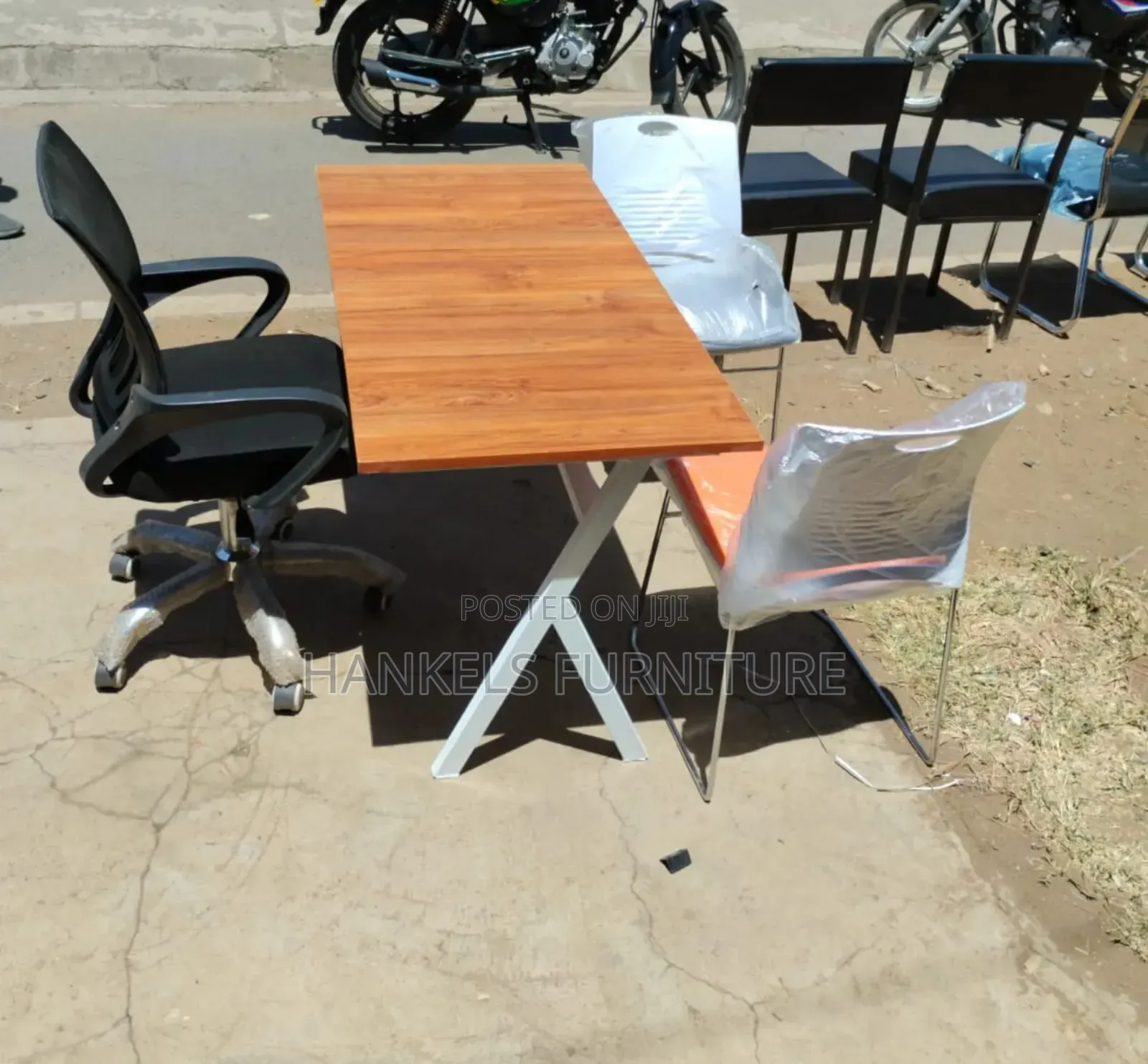 Reception Metallic Office Desk
