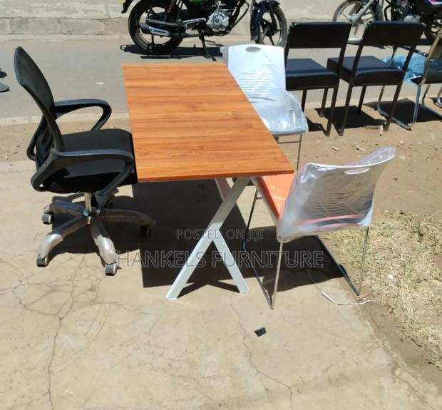 Reception Metallic Office Desk