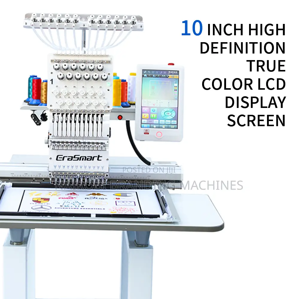 Single Head Embroidery Machine 12/15 Needle Industrial Embroidery
