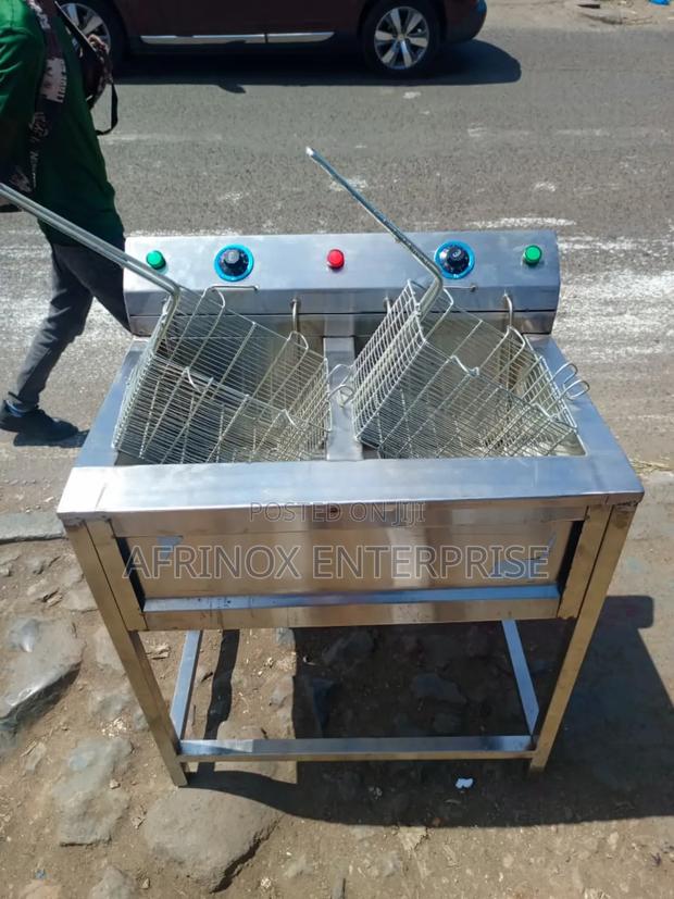 Commercial Double Tank Deep Fryer - main view