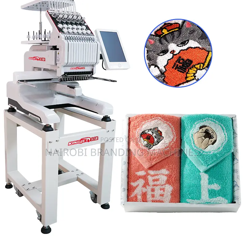 One Head 9 Needles Embroidery Machine - High Efficiency