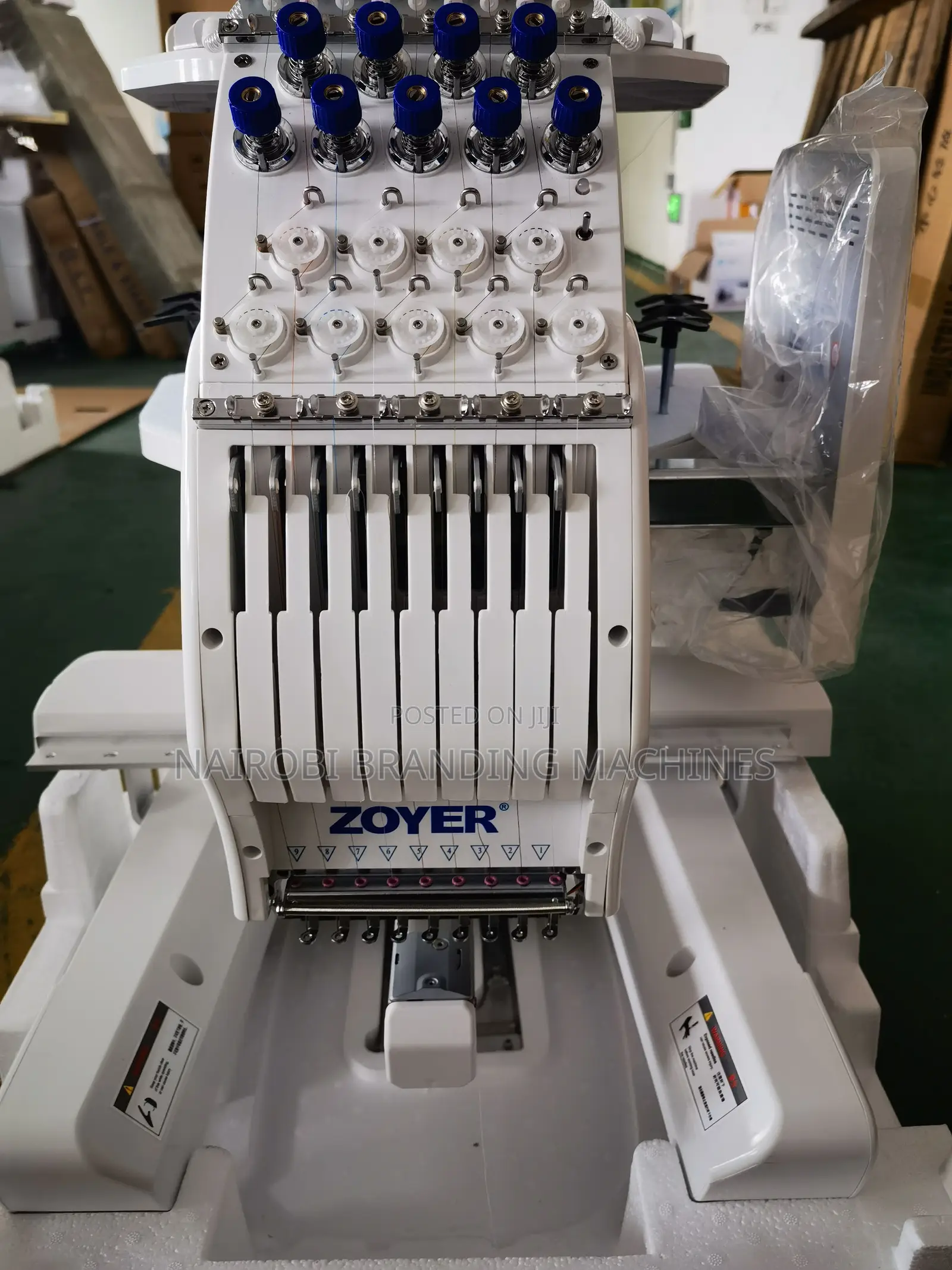 Single Head Flat Computerized Embroidery Machine Working Size 400x600