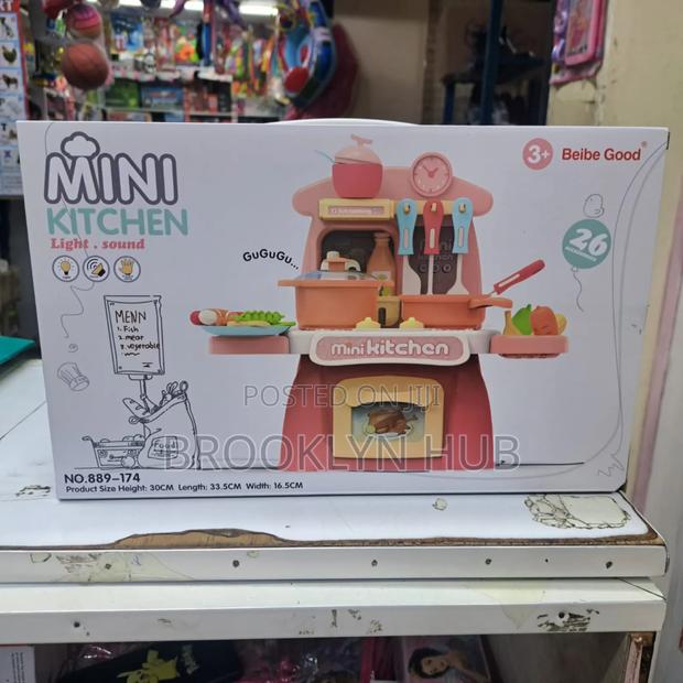 Mini Kitchen *Children Stimulation 26 PCS Kitchen Toy Set - thumbnail 2