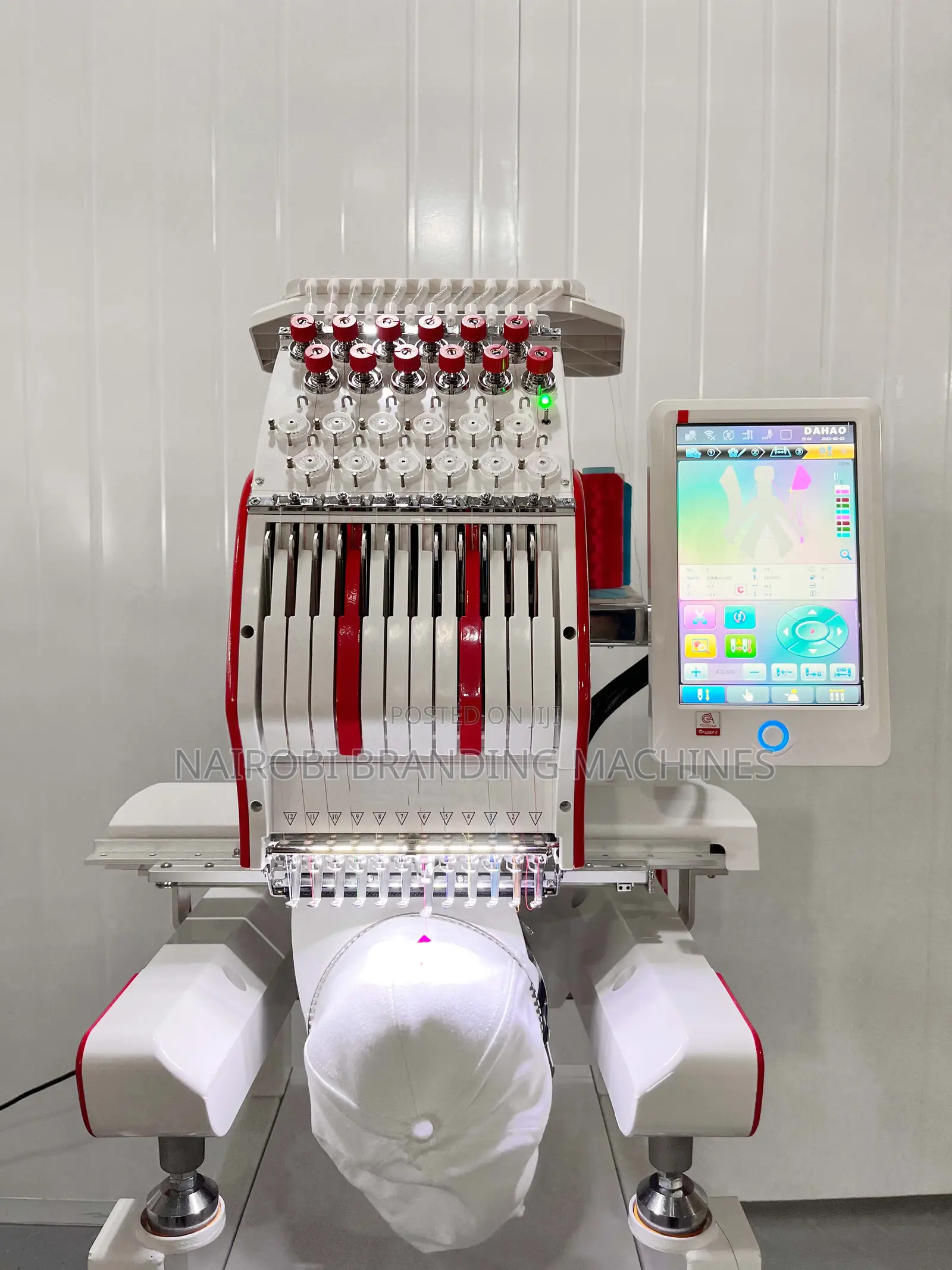 Single Head Embroidery Machine Computerized 12 15 Needles