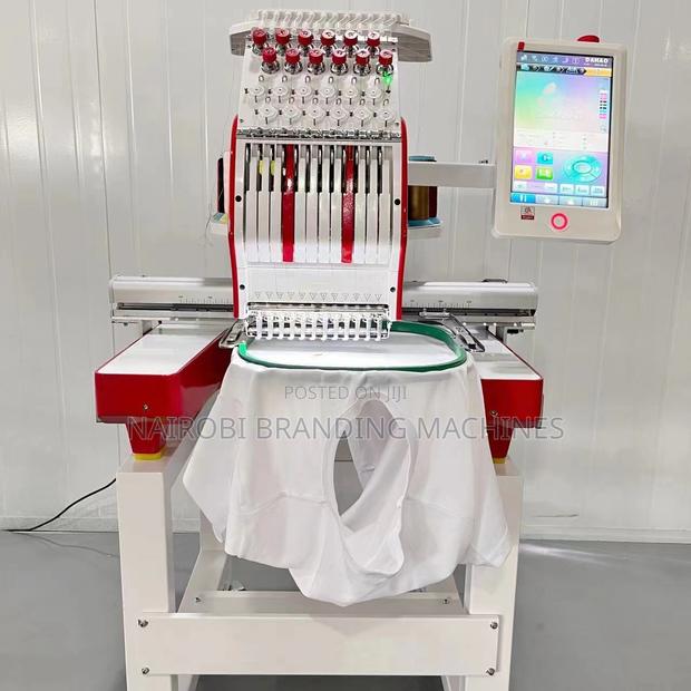 New Sewing Machine Single Head 12/15 Needles Hat Embroidery Machine