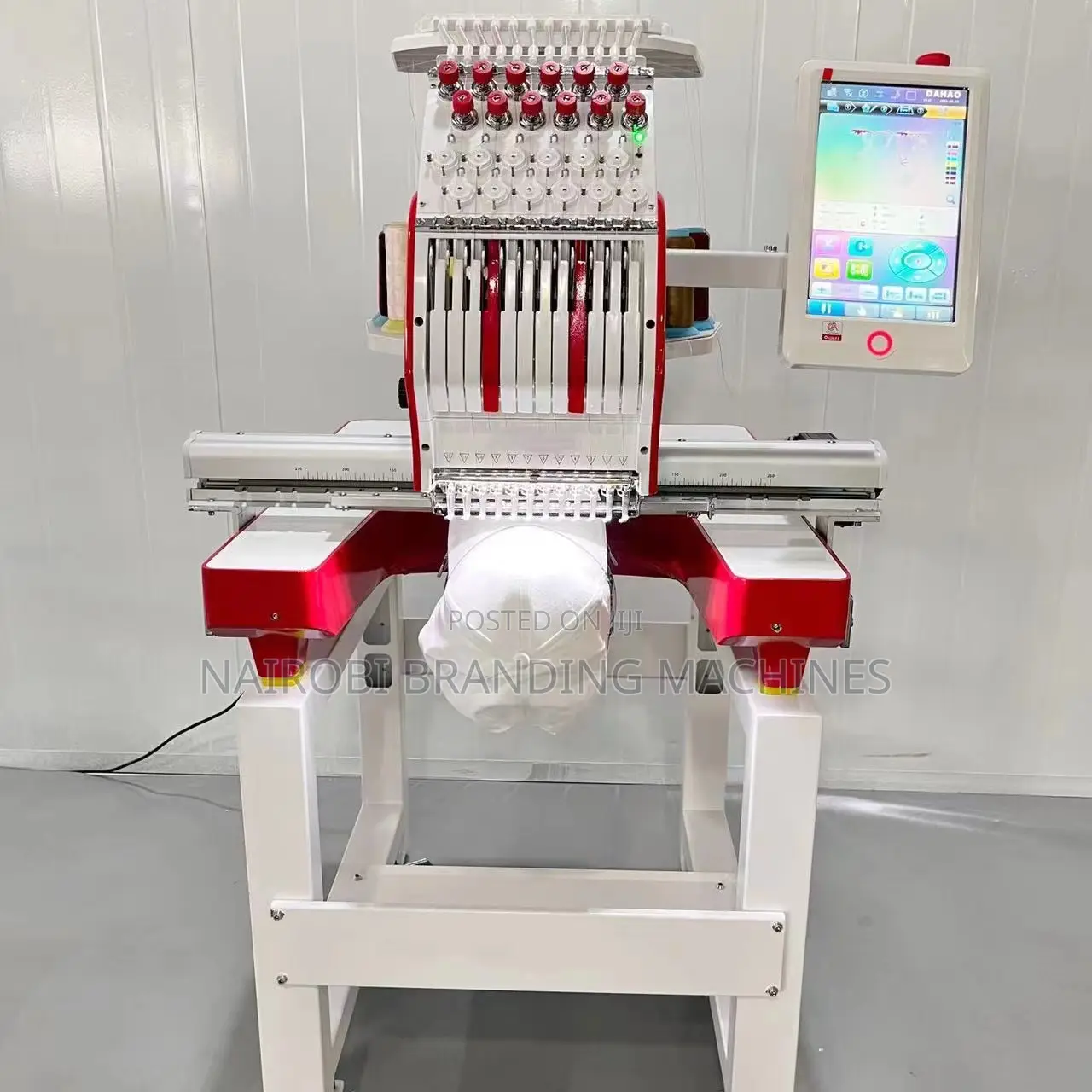 Single Head Multi Needle Embroidery Machine 350*230mm Embroidery Area