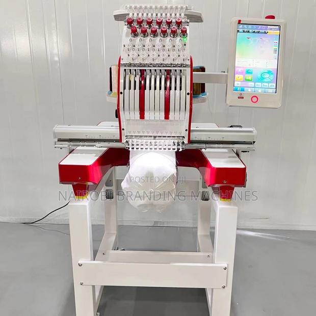 Single Head Multi Needle Embroidery Machine 350*230mm Embroidery Area