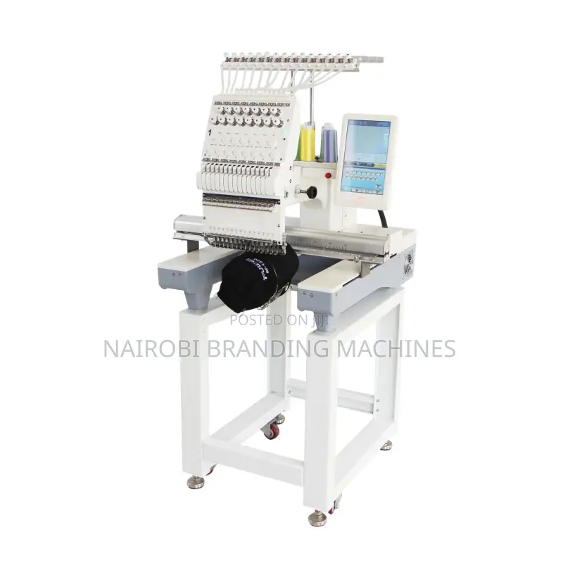 361*510mm Area Embroidery Machine Single Head Twelve Needles