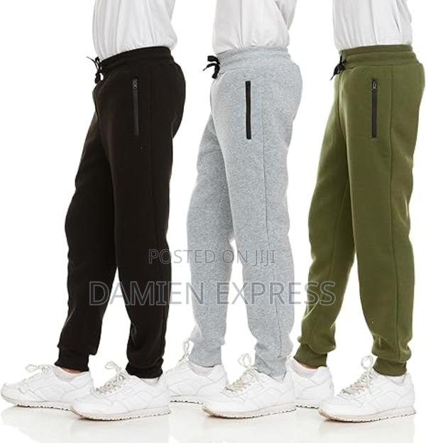 Pure Champ 3pk Boys Sweatpants Fleece Athletic Workout Kids Clothes