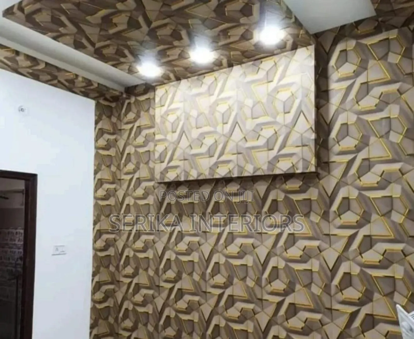 3d Design Golden Wallpapers Wallpapers Environmental Friendly Approved