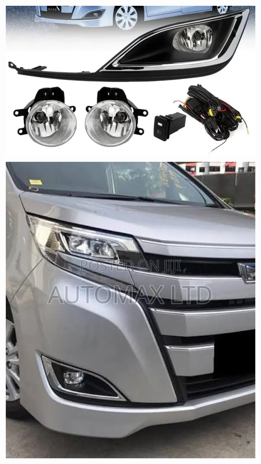 Toyota Noah Yr2017/21, Fog Lamp Set With Wiring