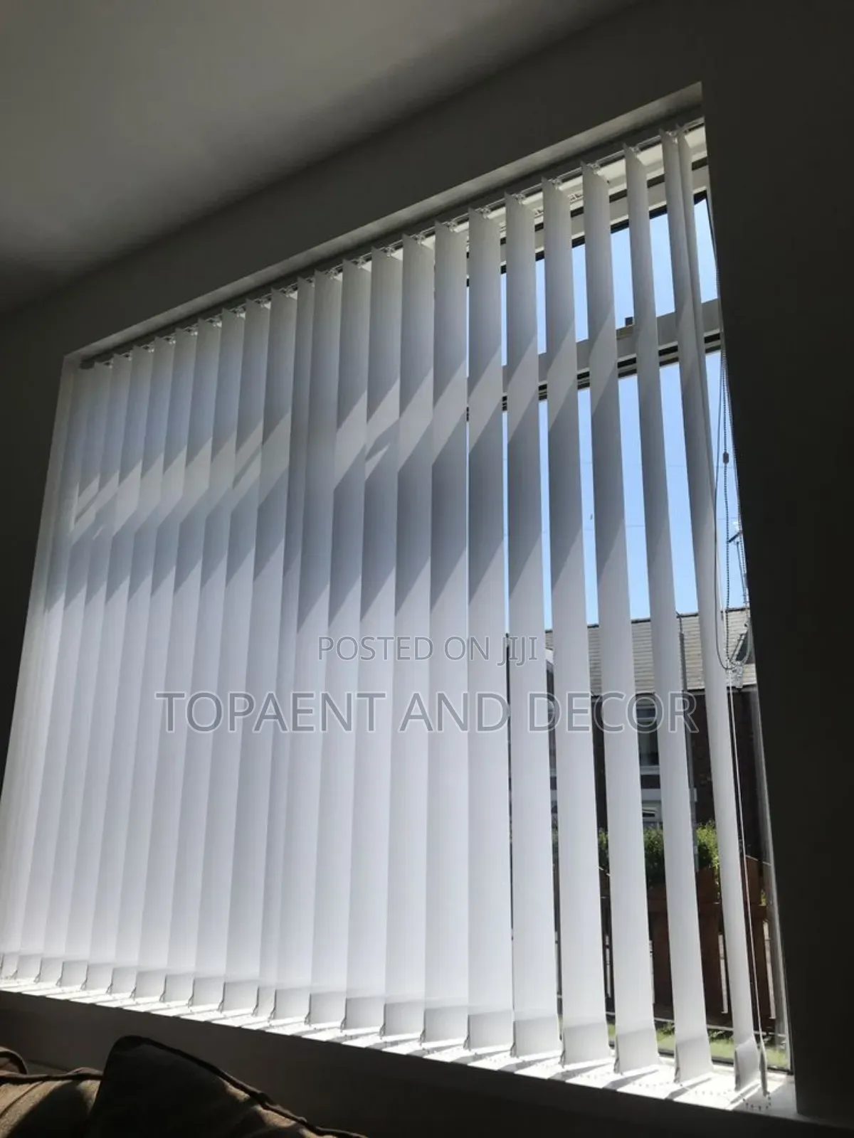 Functional Decor White Vertical Window Blinds