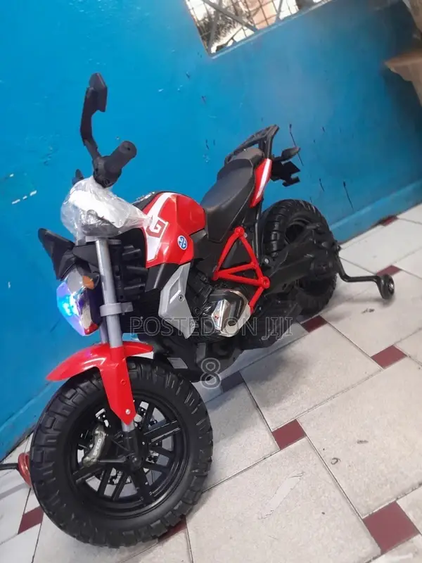 Children’S Mini Electric Bike – Led Headlights Big Front Wheel
