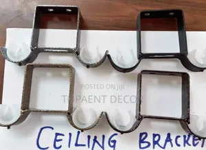 Heavy Duty, Powder Coated Black, Brown ,Silver Grey Ceiling Brackets