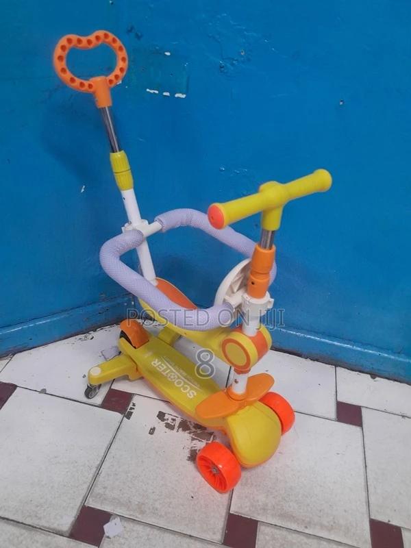 3-in-1 Baby Walker, Stroller Scooter With Lights Melody