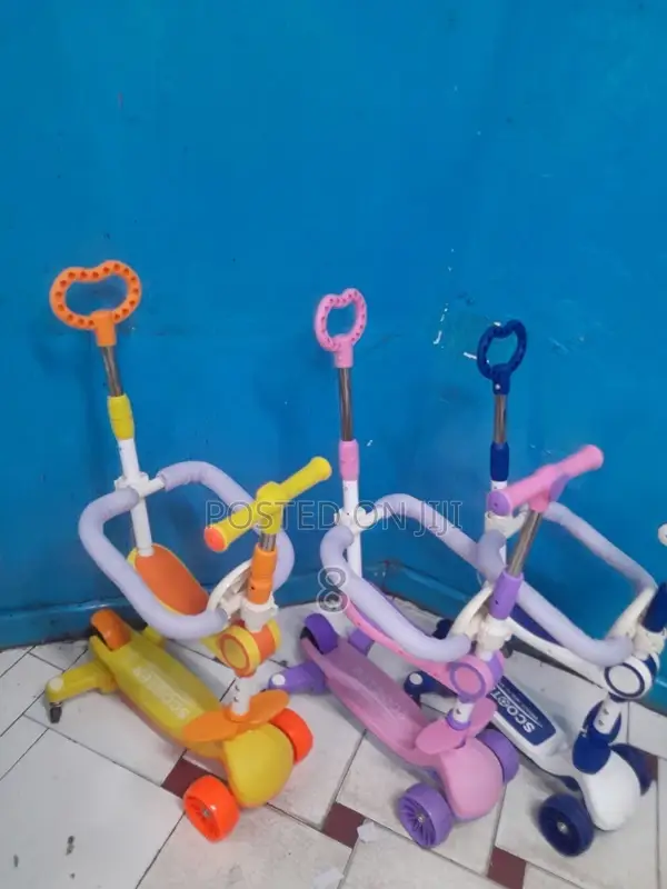 3-in-1 Baby Walker, Stroller Scooter for Toddlers – Lights Melody