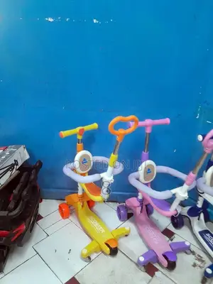 3-in-1 Kids Baby Walker, Stroller Scooter – Flashing Lights Music