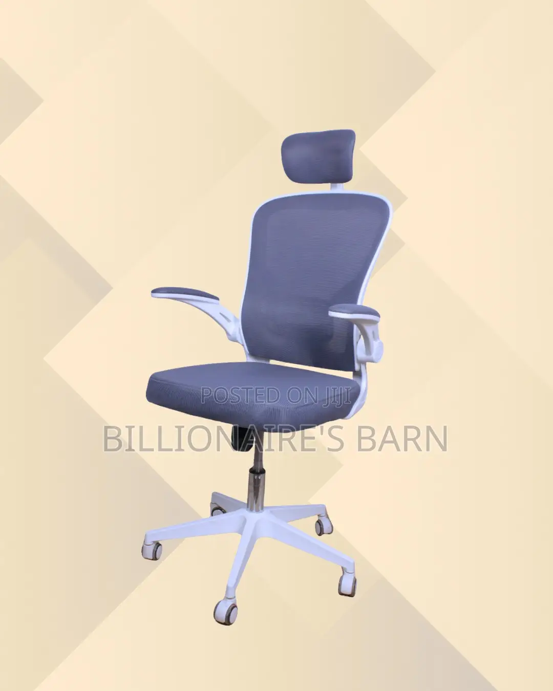 Adjustable Chair White Castors Quiet-Roll | Best Deal Online