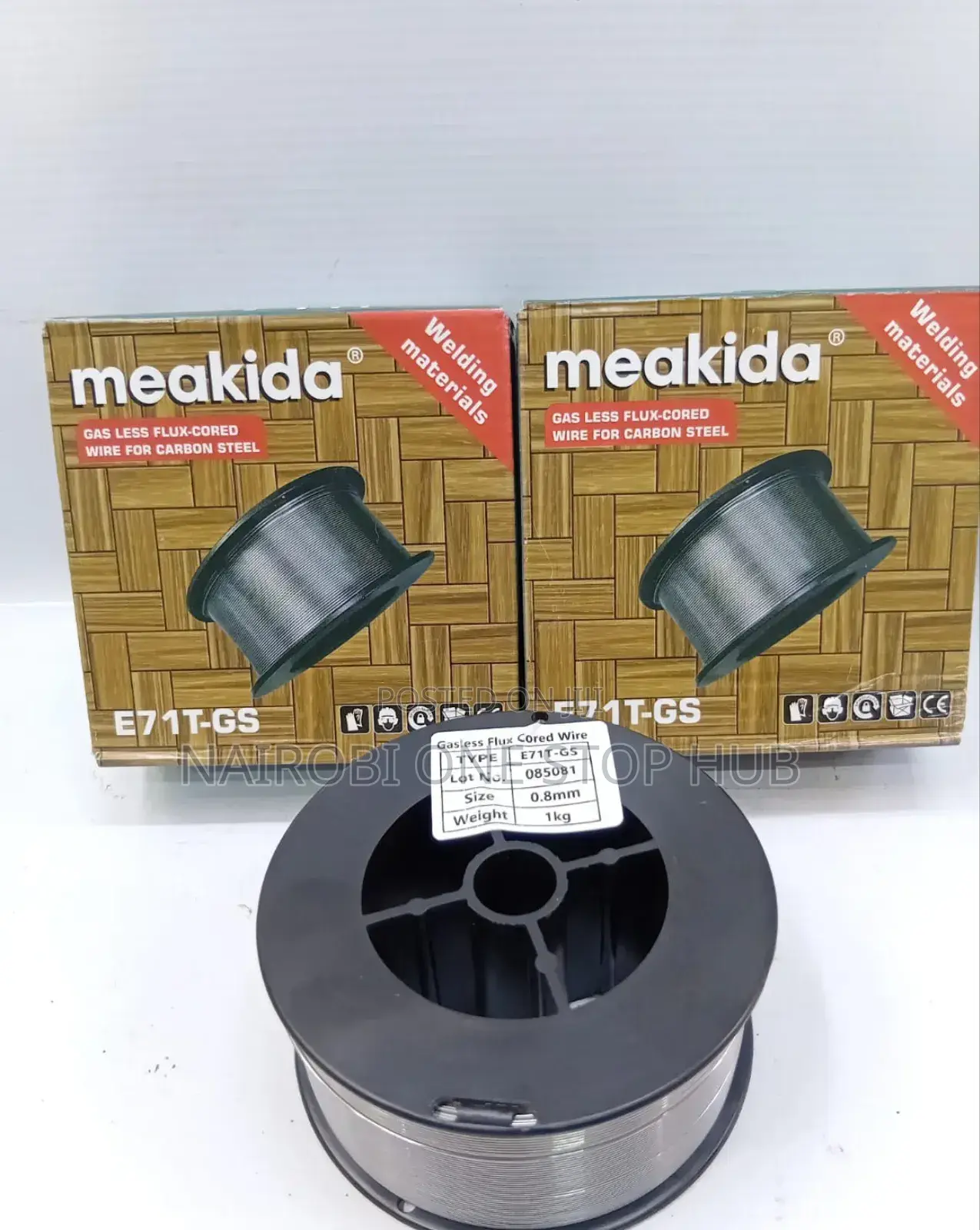 Meakida E71t-Gs Gasless Flux-Cored Welding Wire.