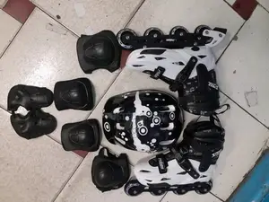 Kids Adults Rubber Skate Shoes – Full Inline Skate Set