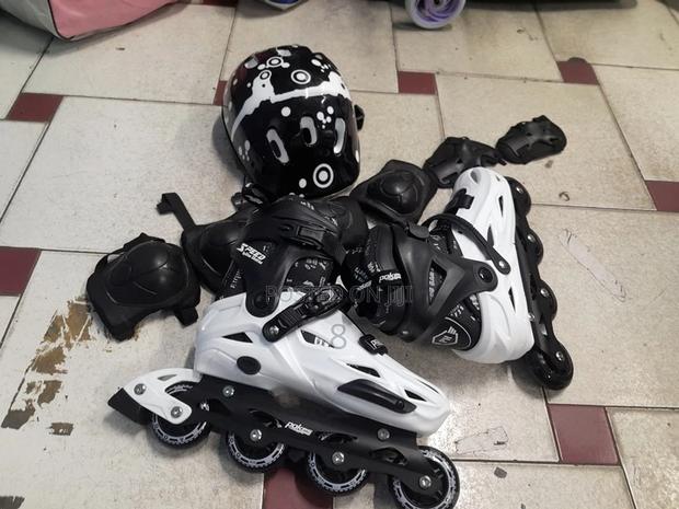 Inline Skating Shoes Full Set – Pure Rubber, Shock Absorbing